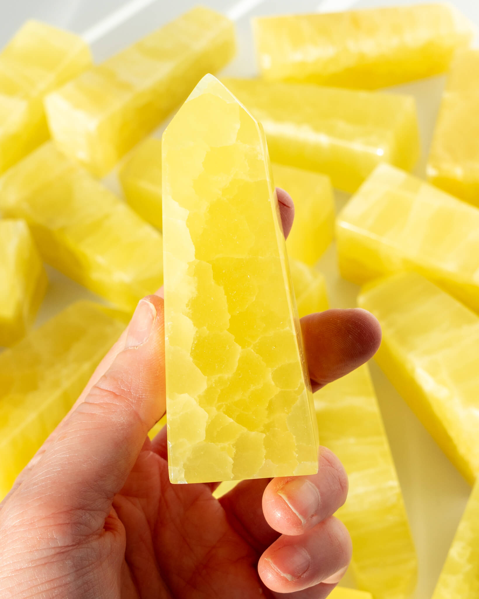 Lemon Calcite Tower Healing Crystal