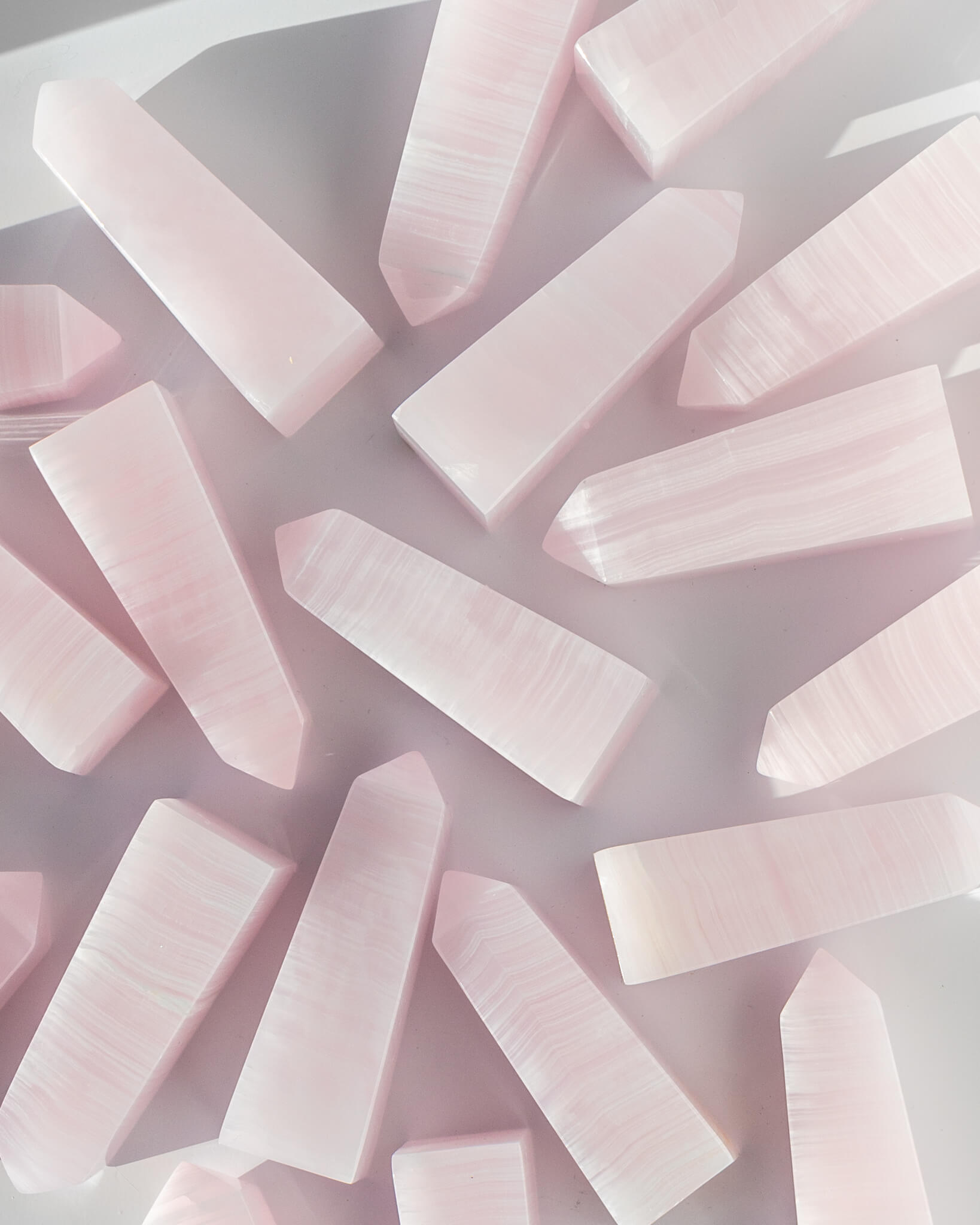 Mangano Calcite Tower Healing Crystal