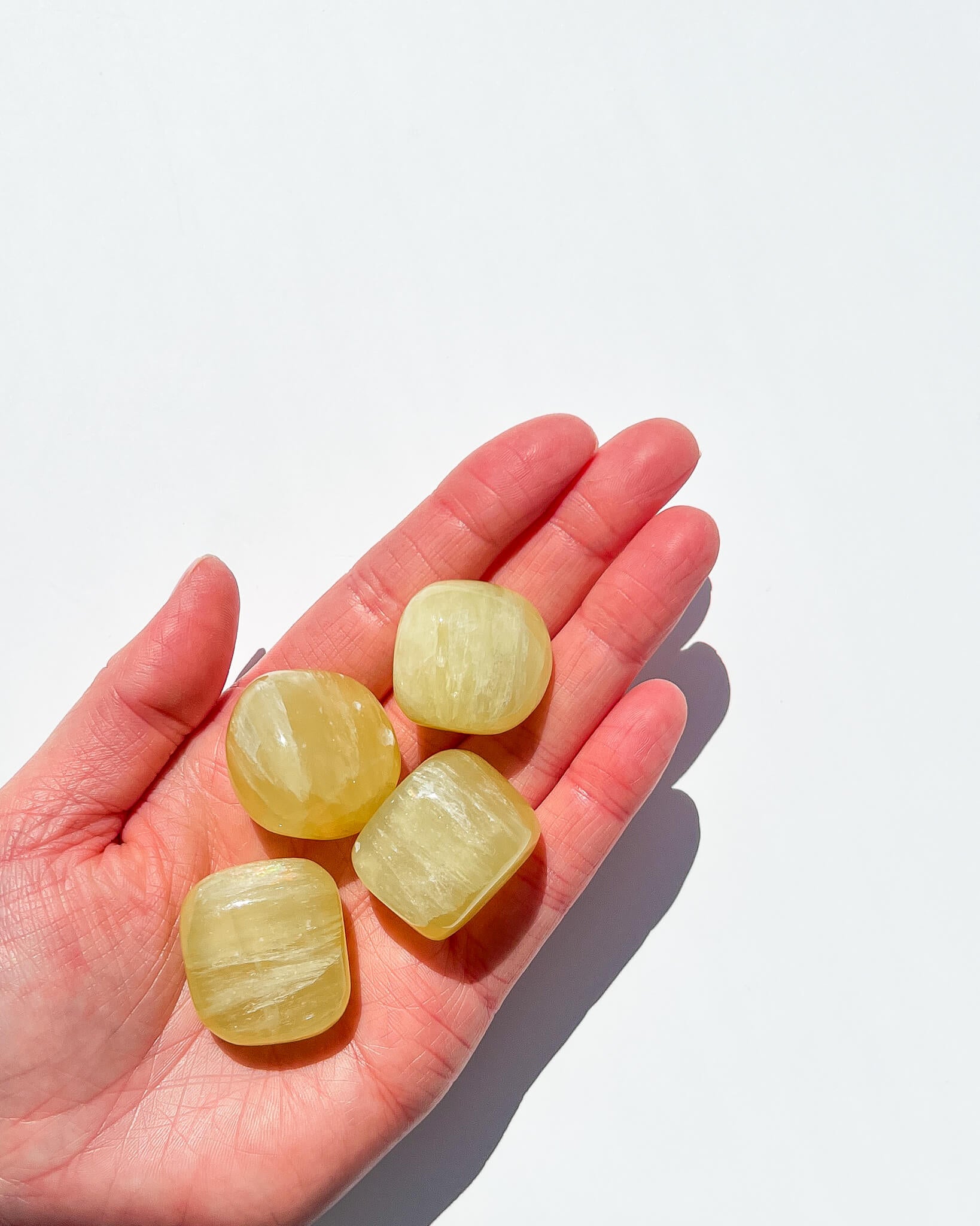 Lemon Calcite Tumble Stone Healing Crystal