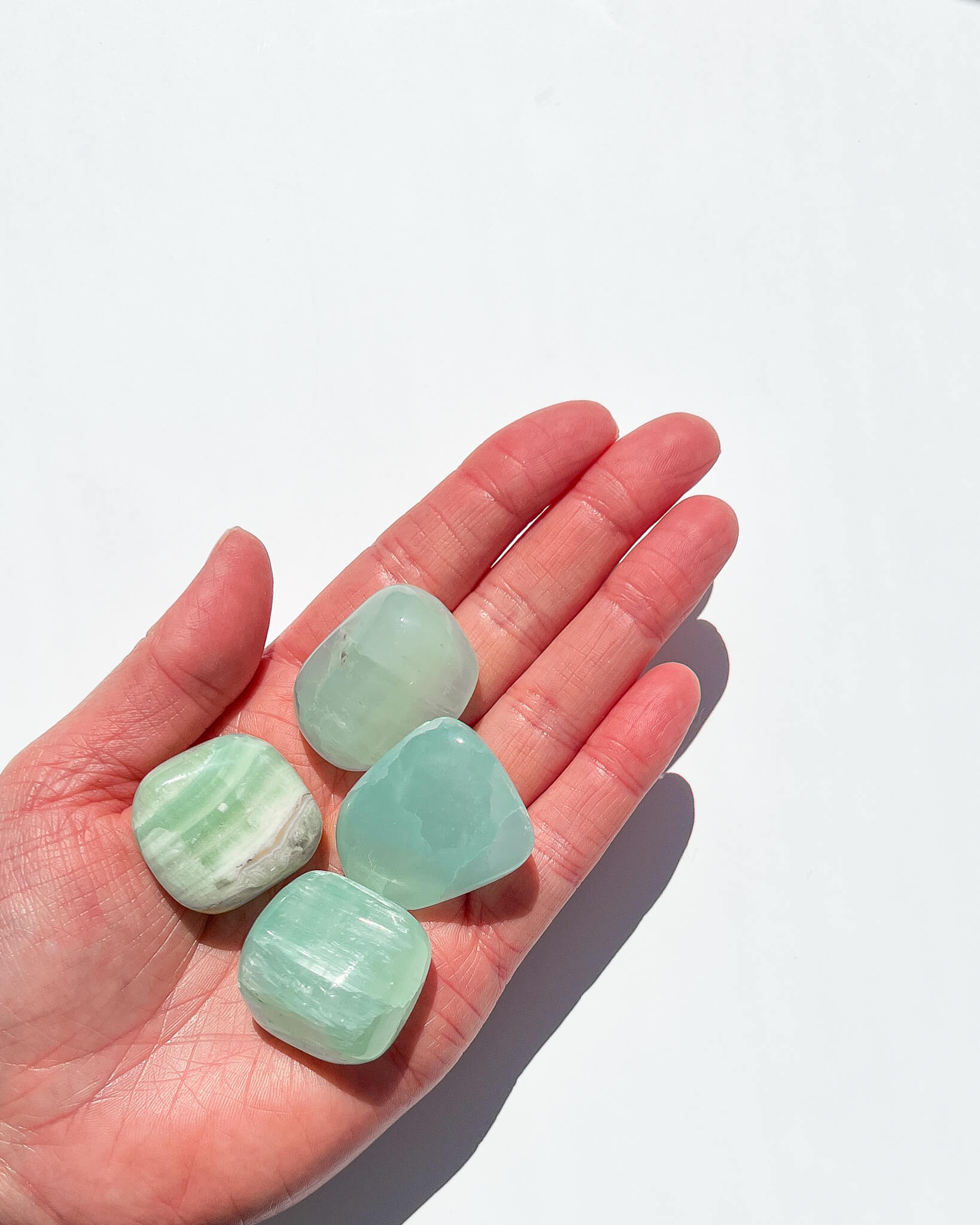 Pistachio Calcite Tumble Stone Healing Crystal