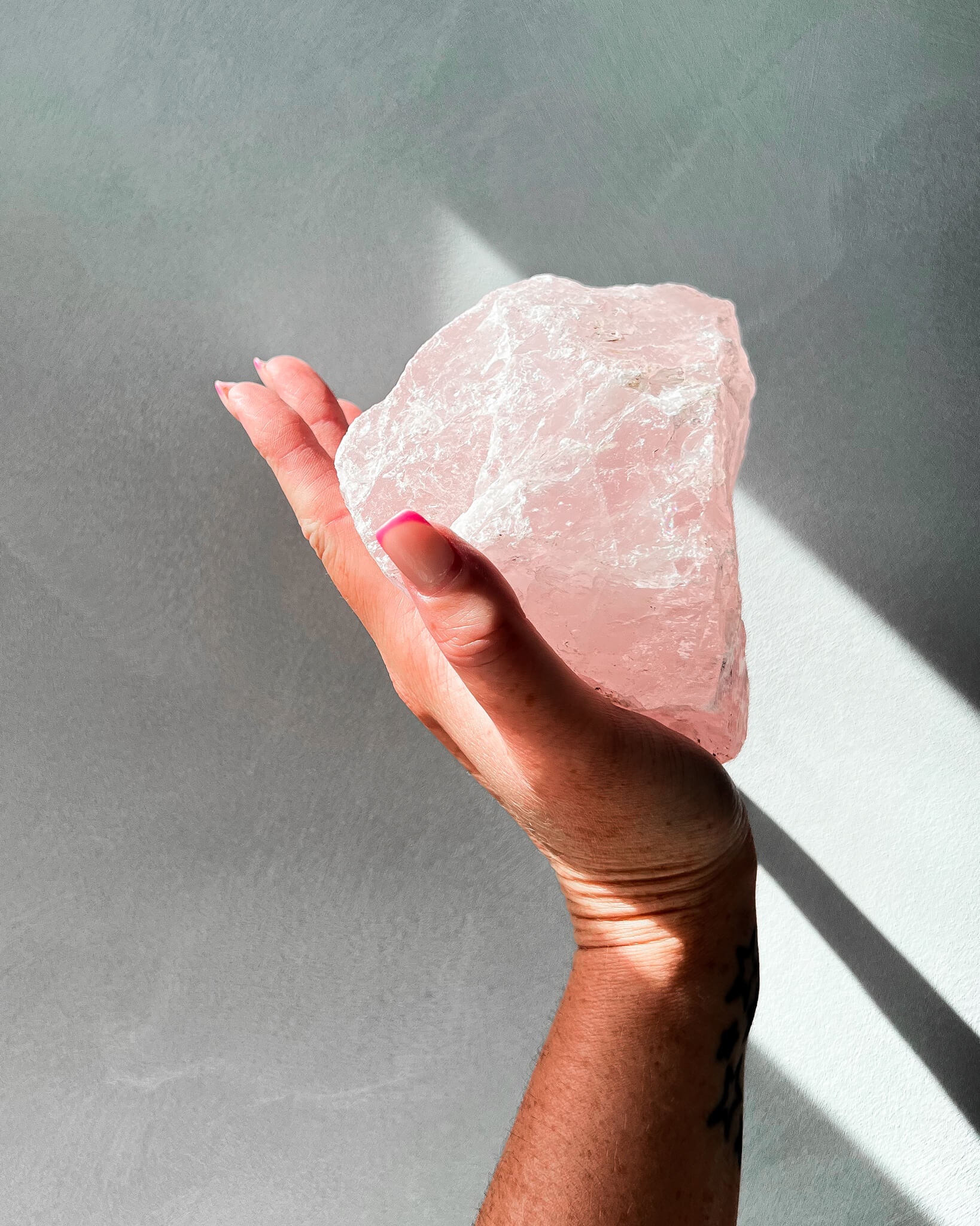Large Rose Quartz Raw Healing Crystal