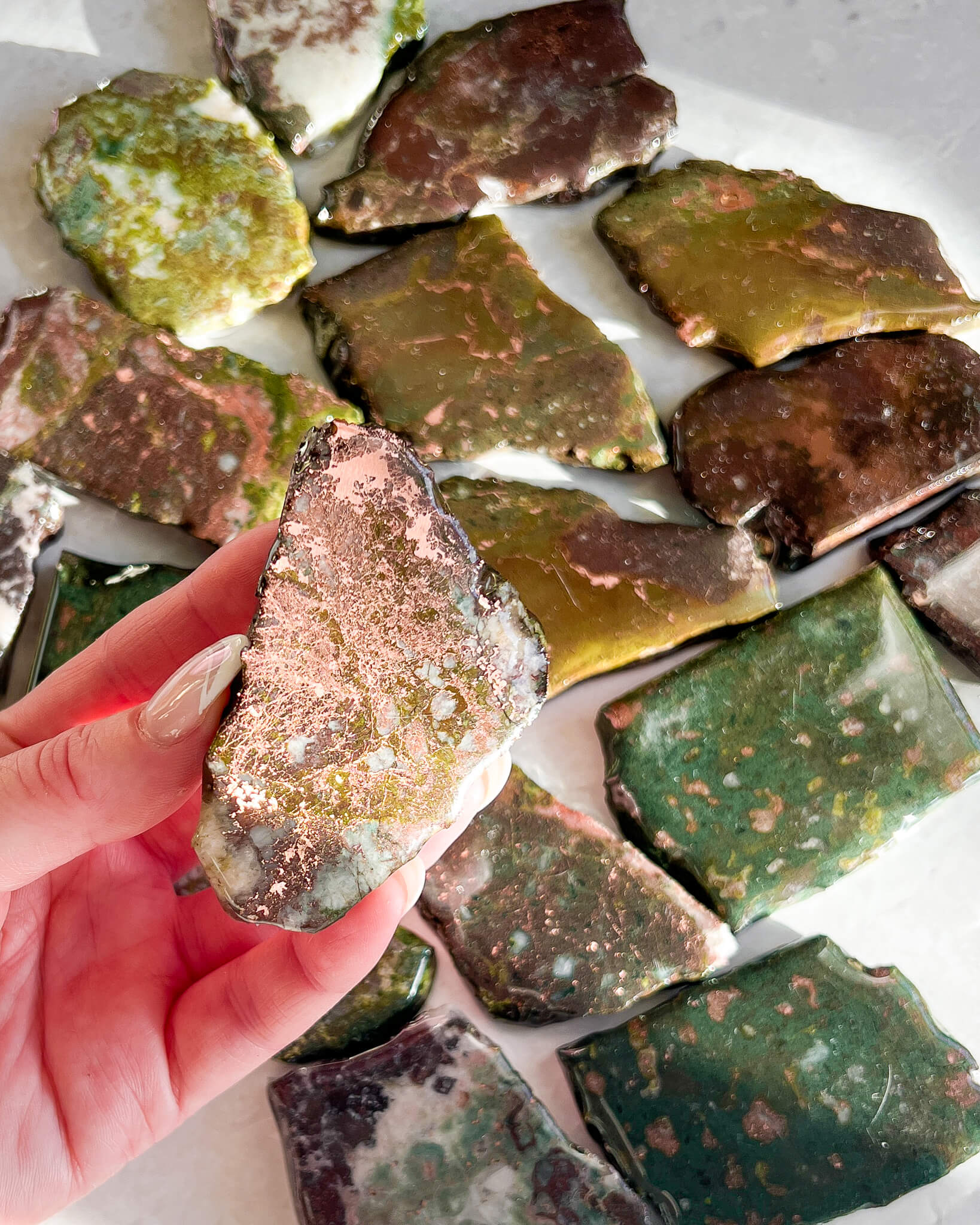 Copper Slice Healing Crystal