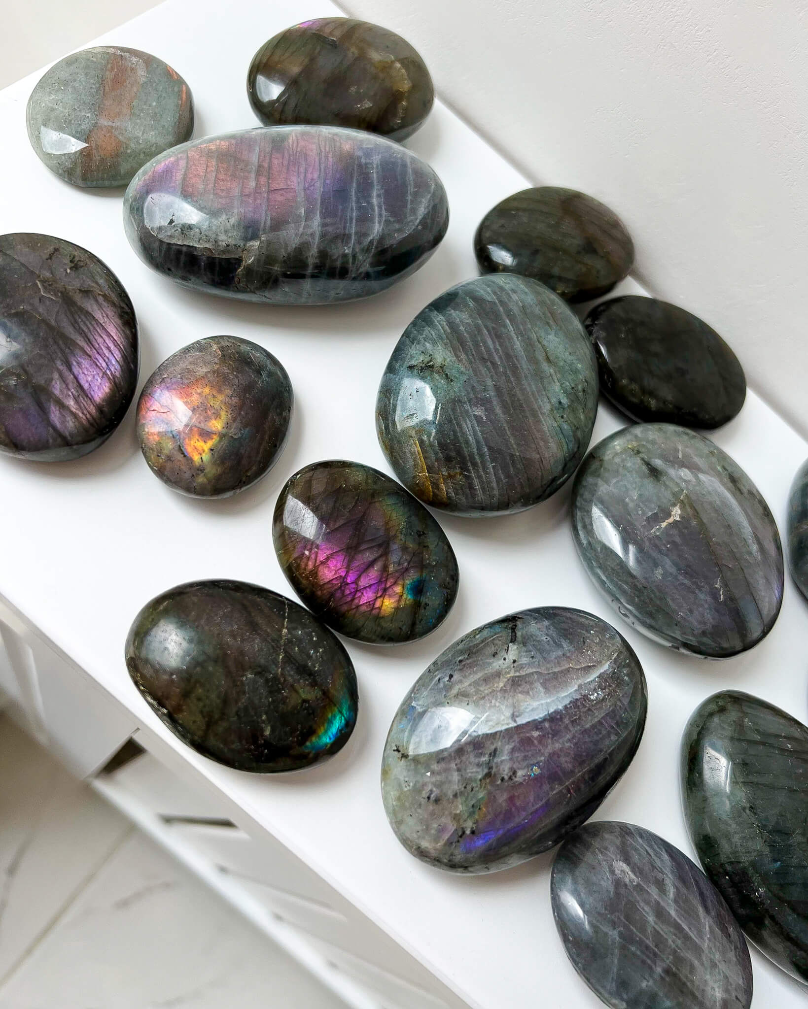 Labradorite Palm Stones Healing Crystal