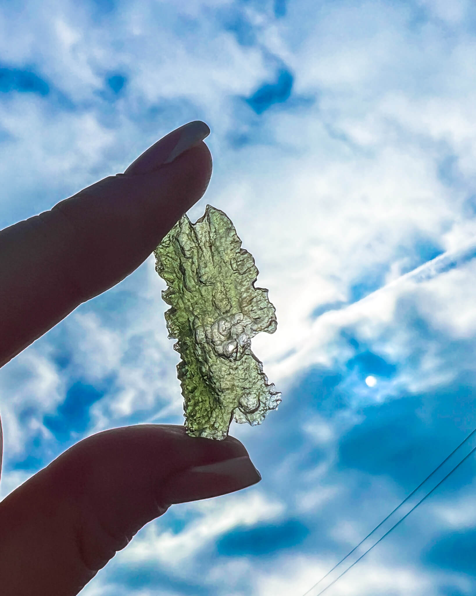 Natural Moldavite Healing Crystal