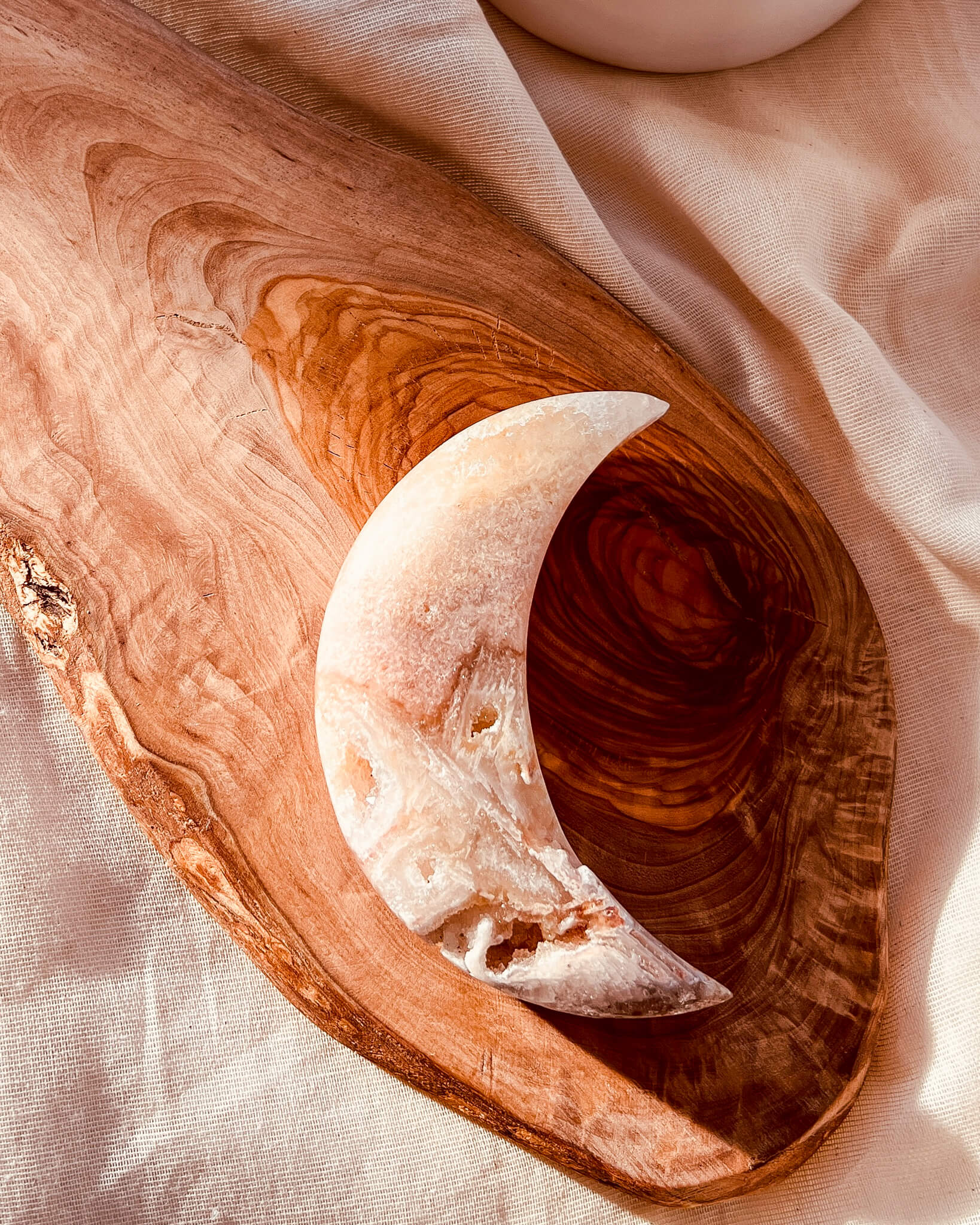 Pink Amethyst Moon Healing Crystal