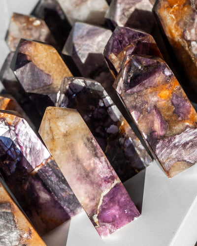 Lepidolite Crystal Tower