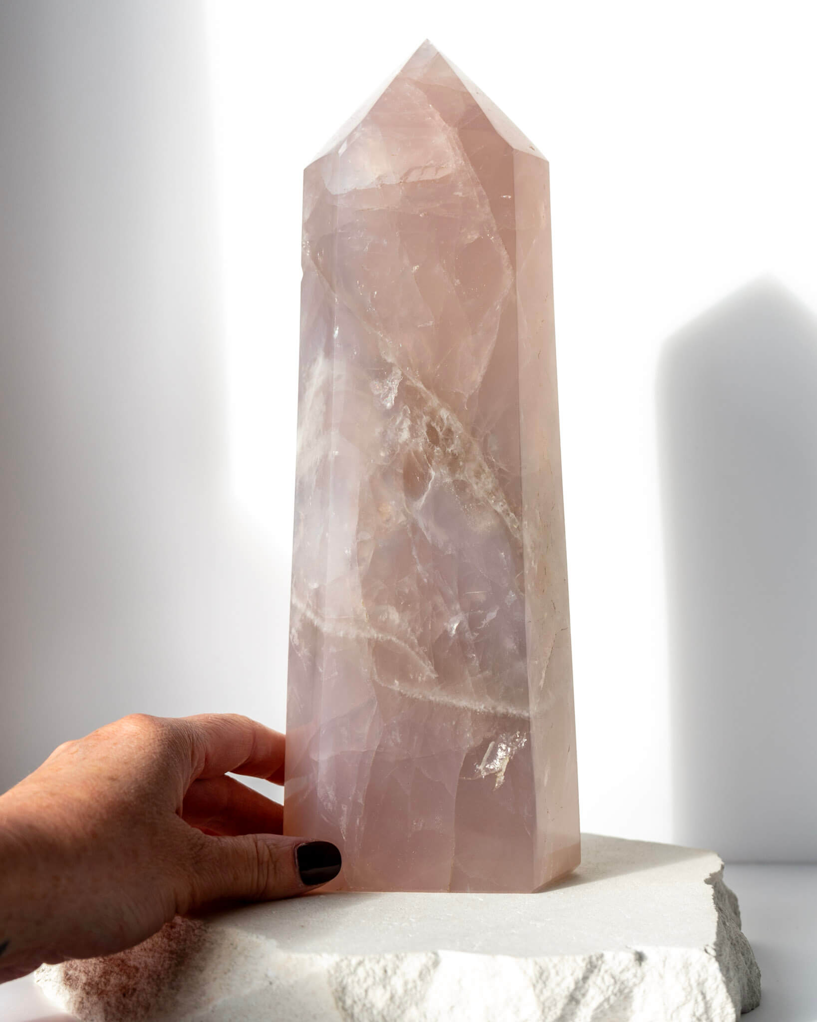 Blue Rose Quartz Tower - 535