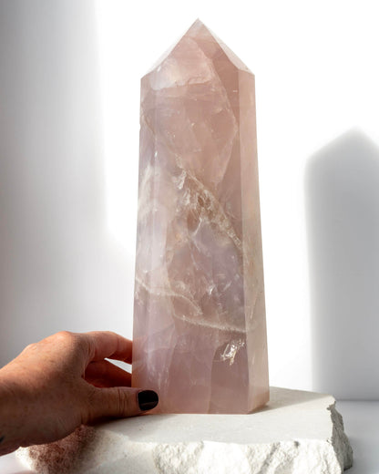 Blue Rose Quartz Tower - 535