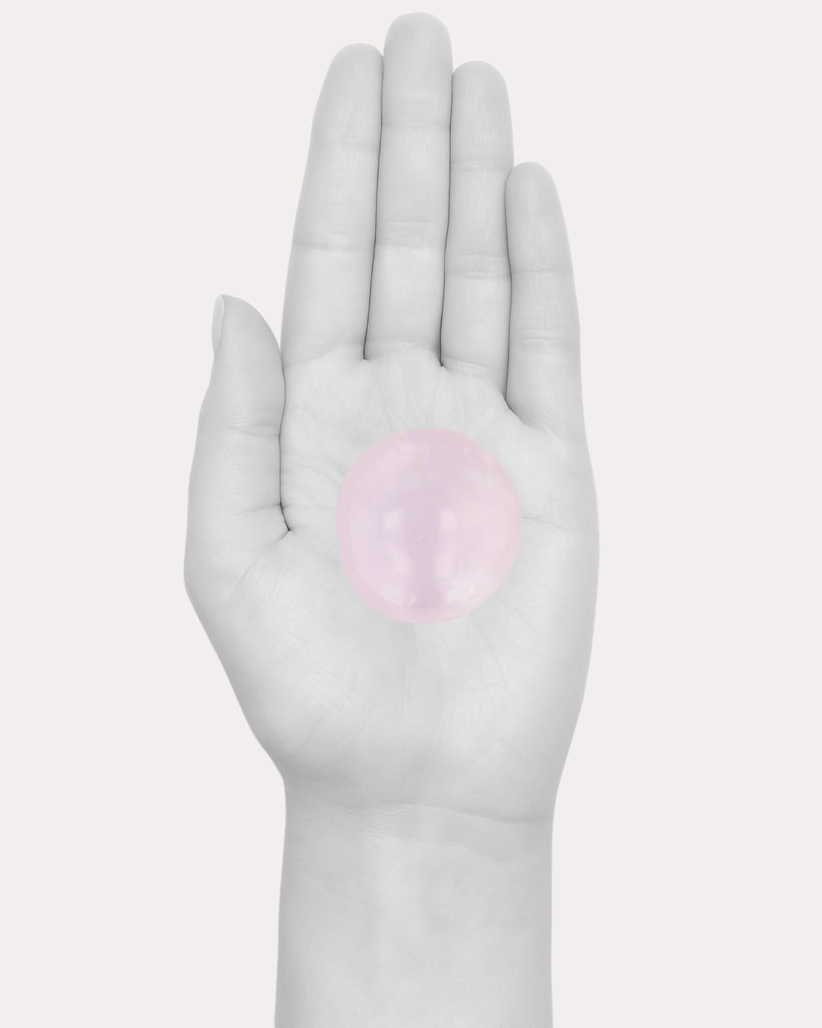 Periwinkle Rose Quartz Palm