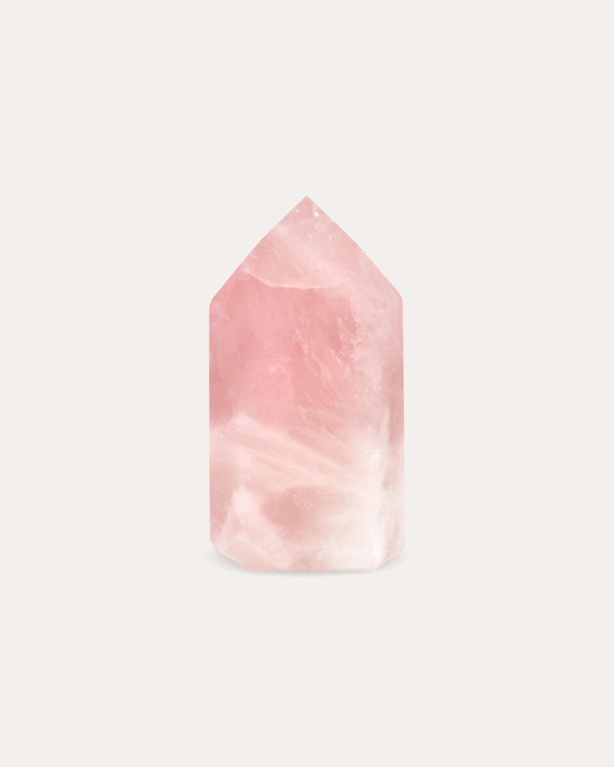 Candy Floss Rose Quartz Tower - 80