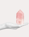 Candy Floss Rose Quartz Tower - 80