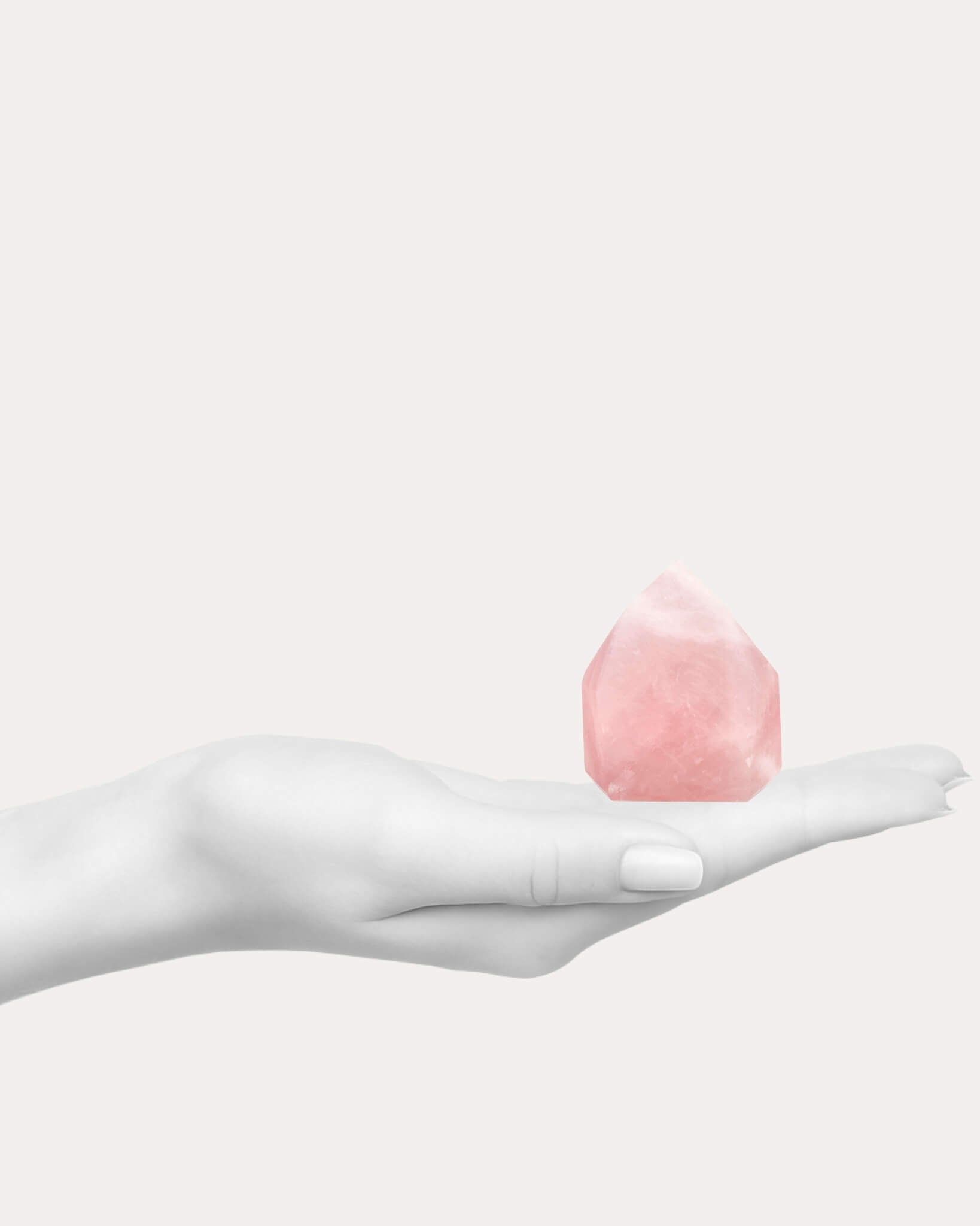 Candy Floss Rose Quartz Tower - 60