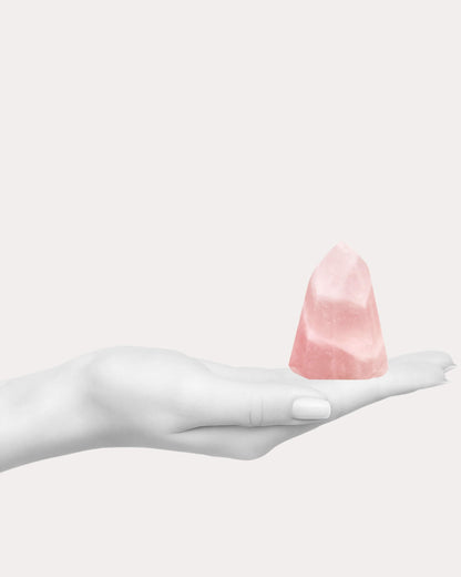 Candy Floss Rose Quartz Tower - 39