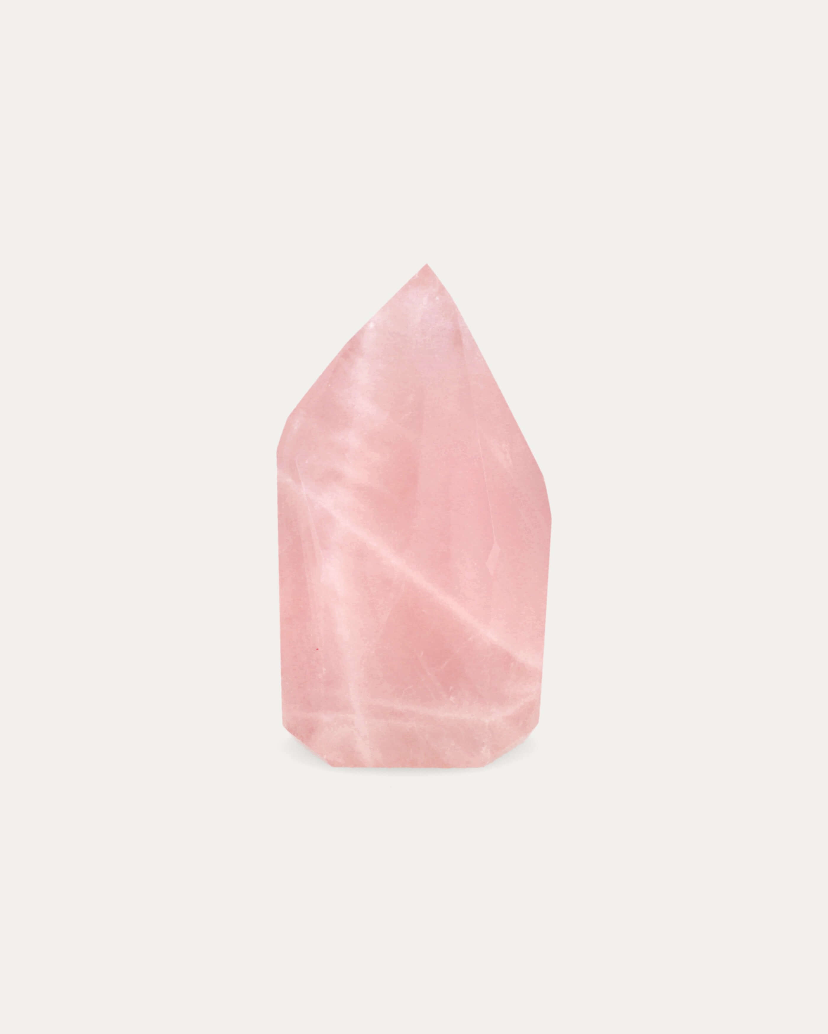 Candy Floss Rose Quartz Tower - 46