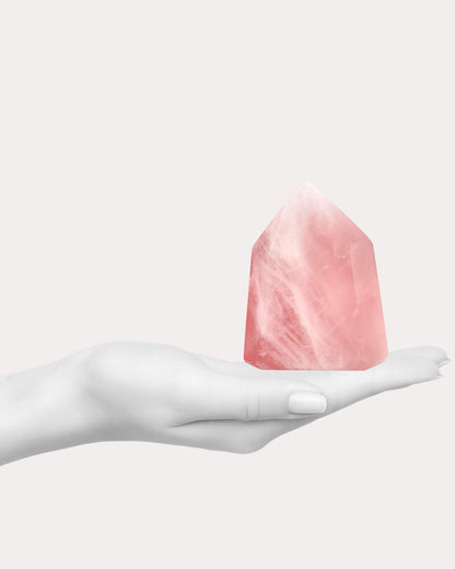 Candy Floss Rose Quartz Tower - 88