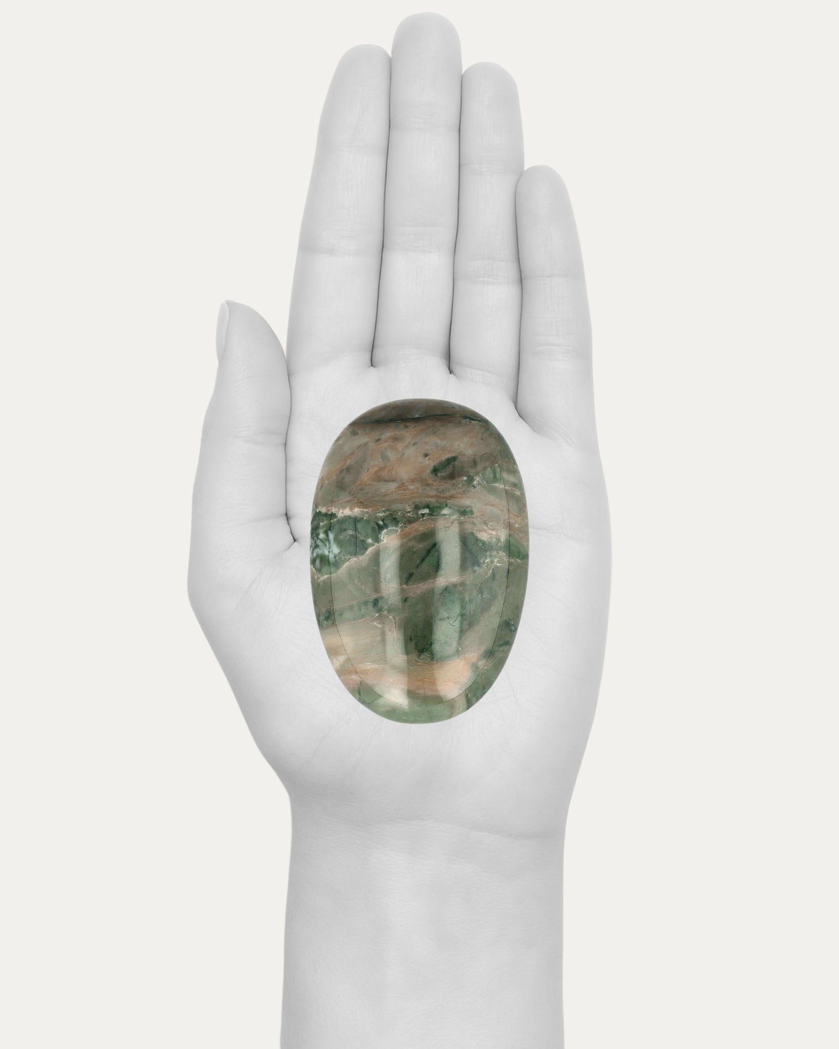 Nine Dragon Jade Palm Stone