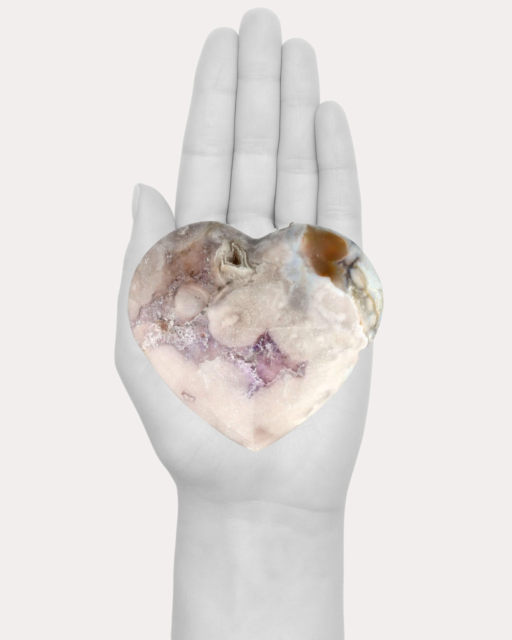 Flower Agate Heart - 29