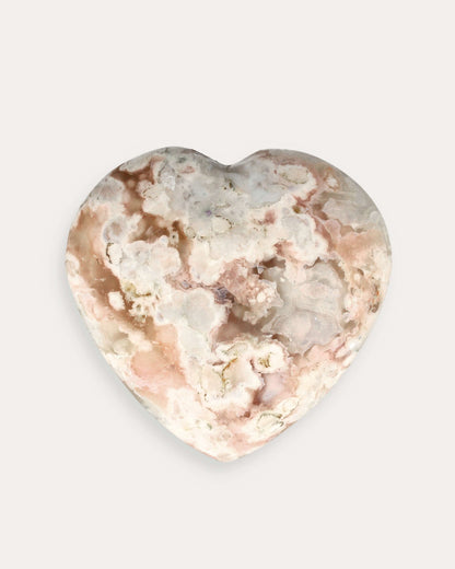 Flower Agate Heart - 27