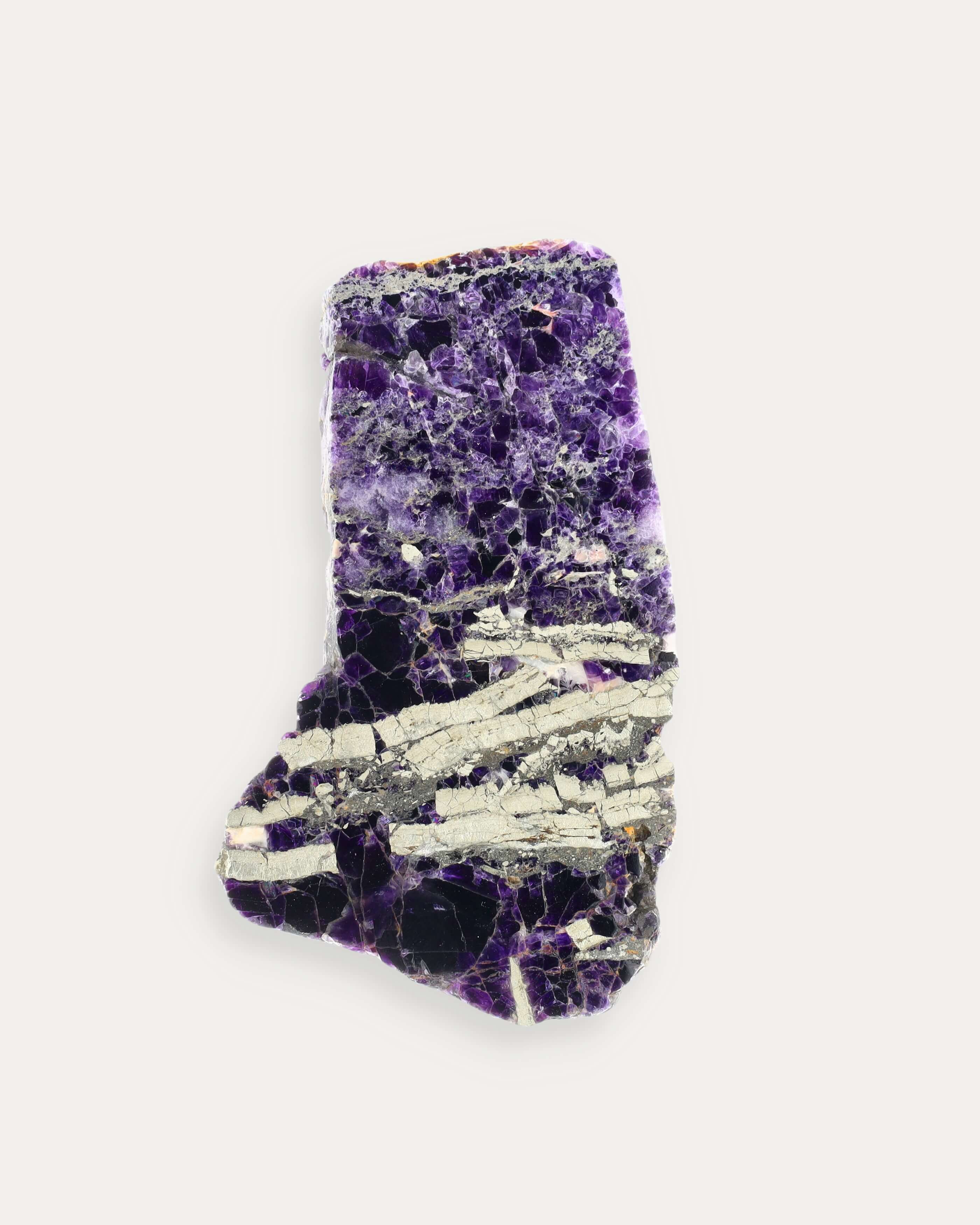 Fluorite With Pyrtie Slab - 46