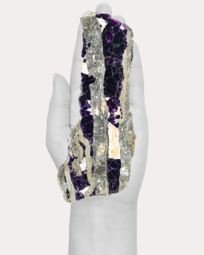 Fluorite With Pyrtie Slab - 72