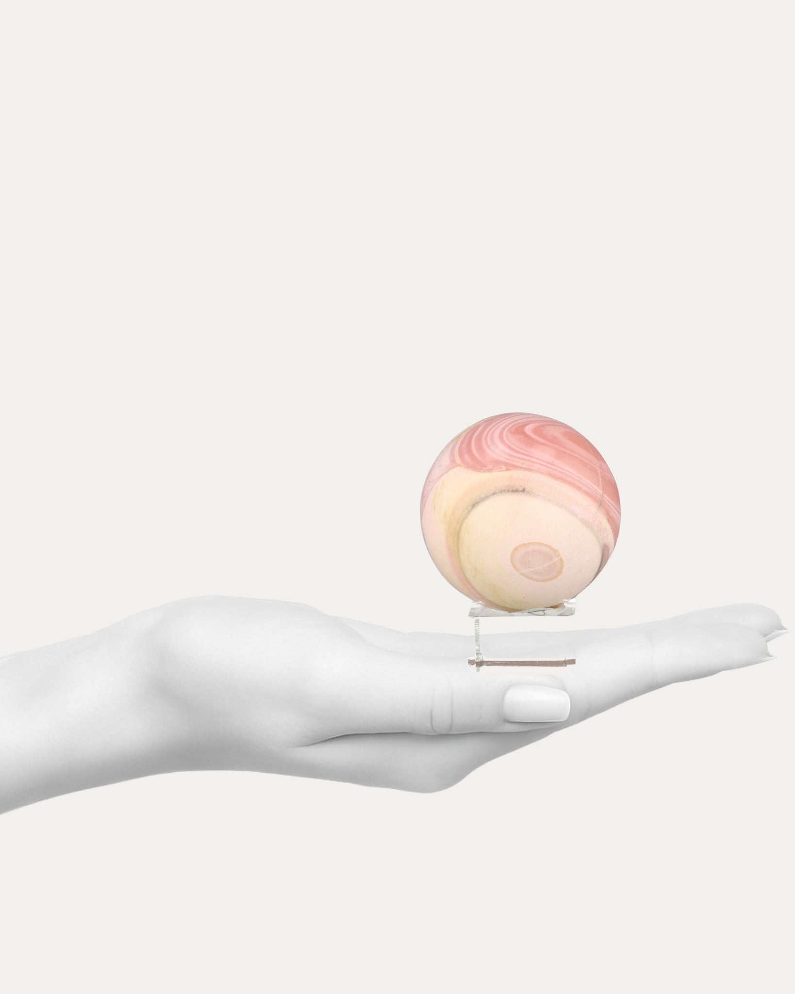 Pink Austrailian Opal Sphere - 70A