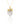 Clear Quartz Unpolished Crystal Pendant Necklace Gold Medium