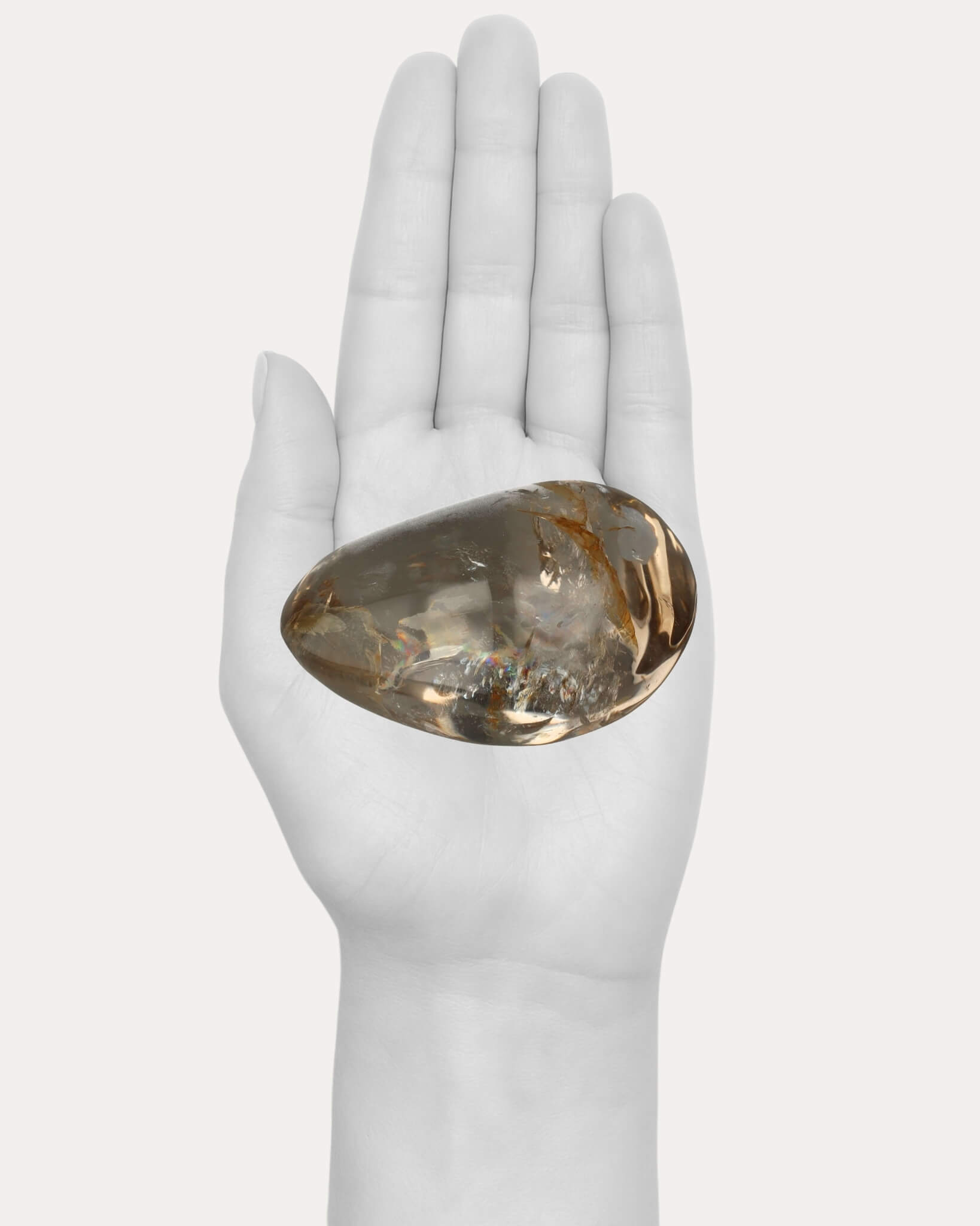 Citrine Palm Stone - 73