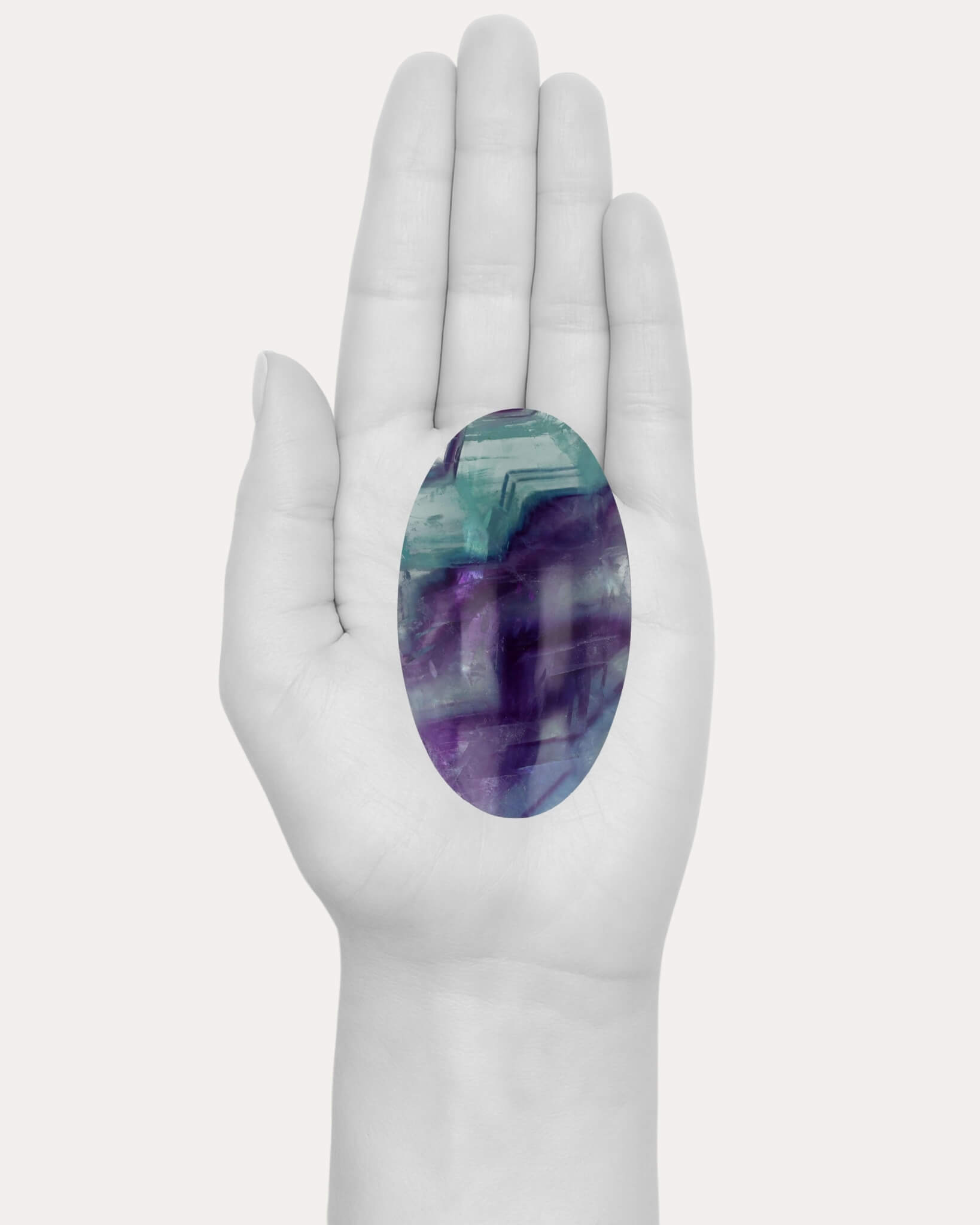 Fluorite Palm Stone