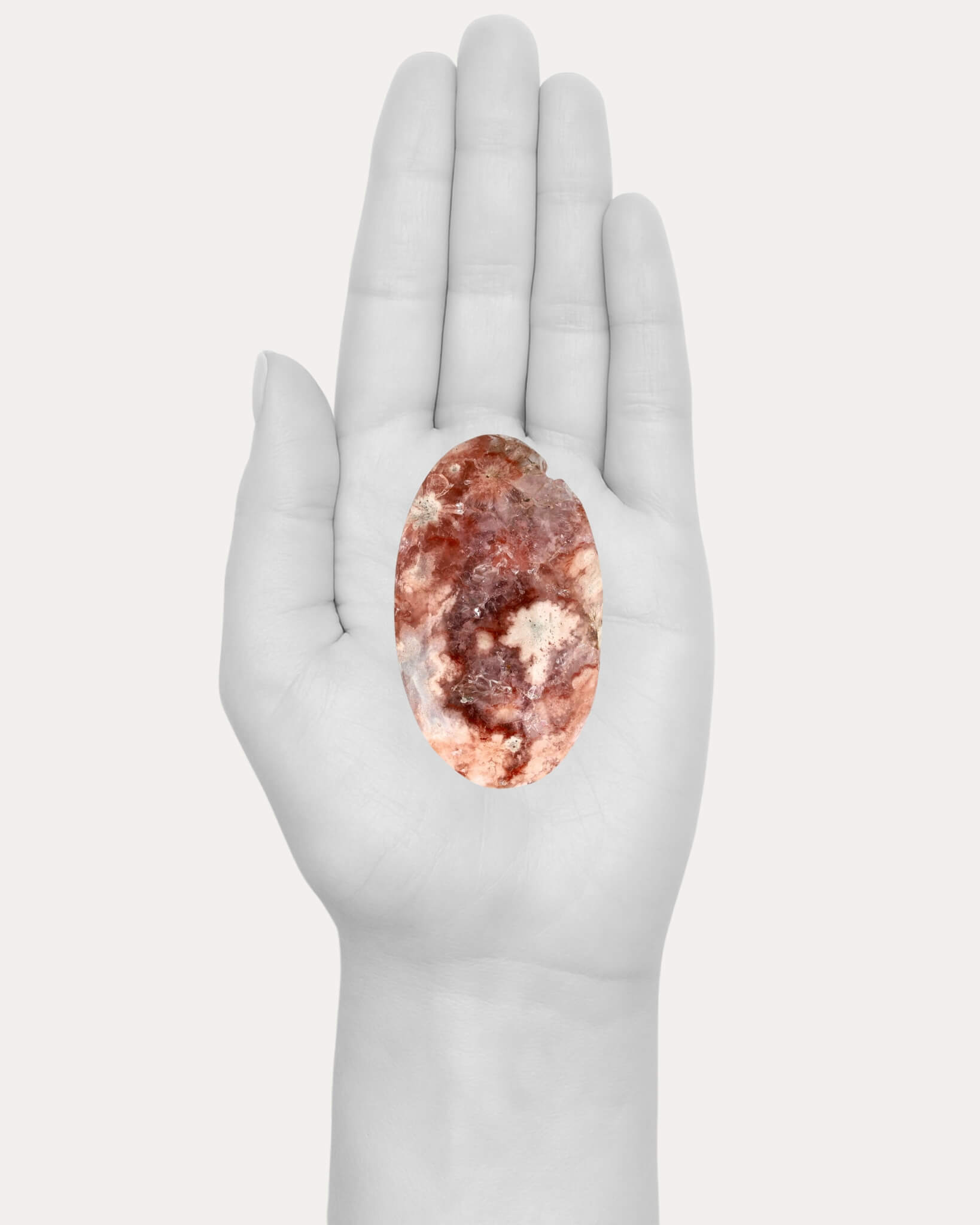 Amethyst Flower Agate Palm - 25A