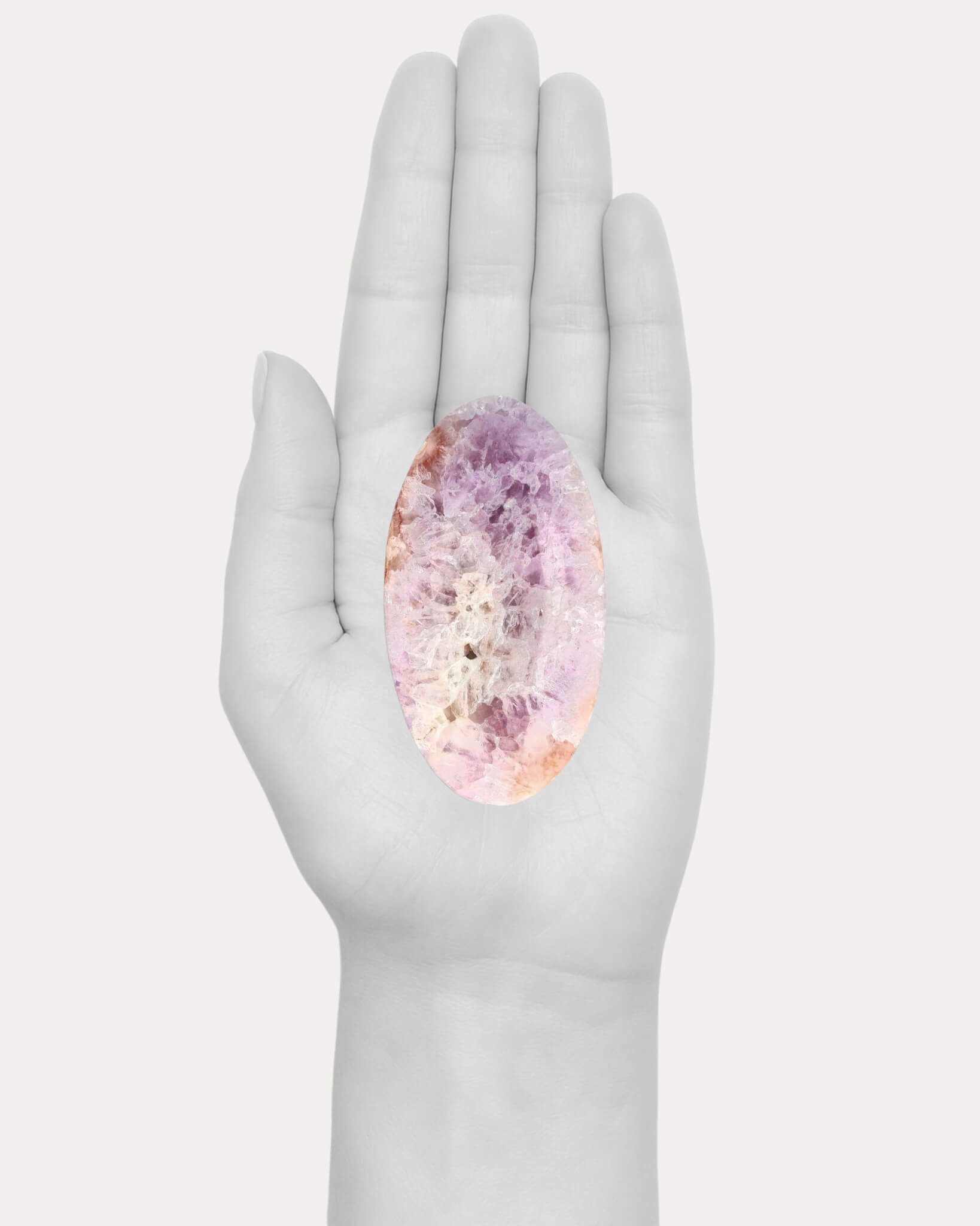 Amethyst Flower Agate Palm - 25E