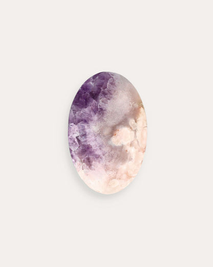 Amethyst Flower Agate Palm - 25H