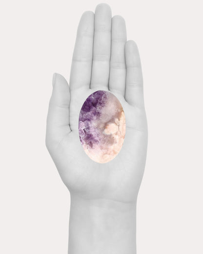 Amethyst Flower Agate Palm - 25H