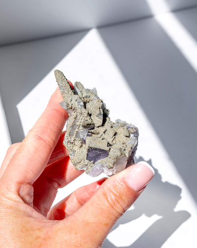 Matcha Quartz With Fluorite - 40
