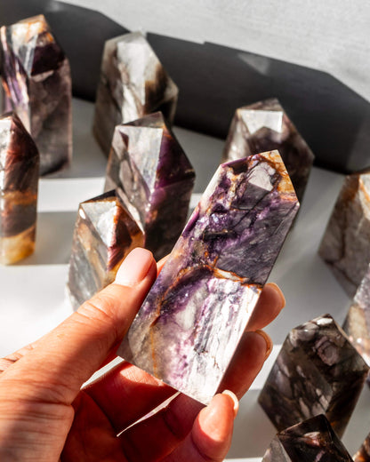 Lepidolite Crystal Tower