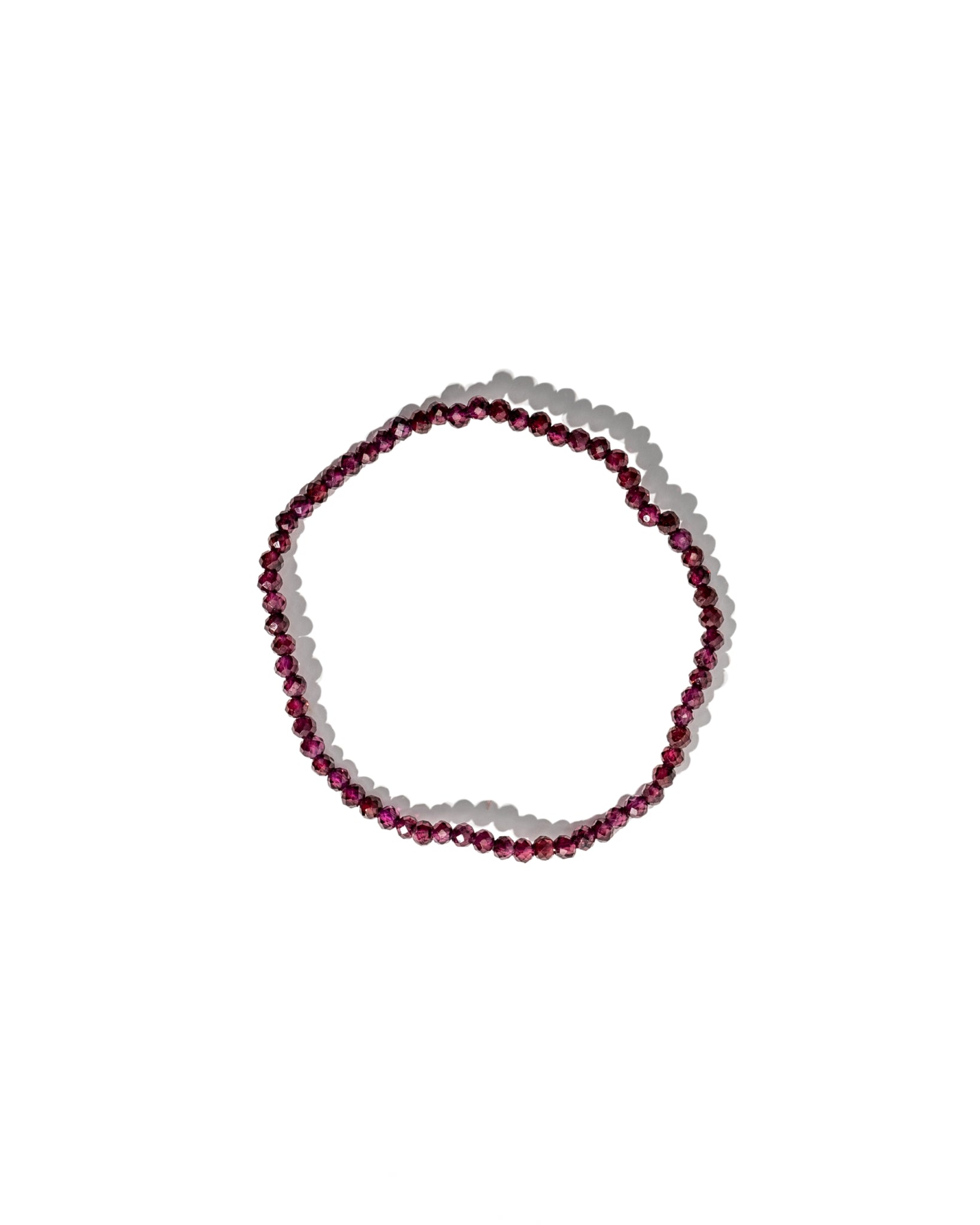 Faceted Garnet Crystal Bracelet