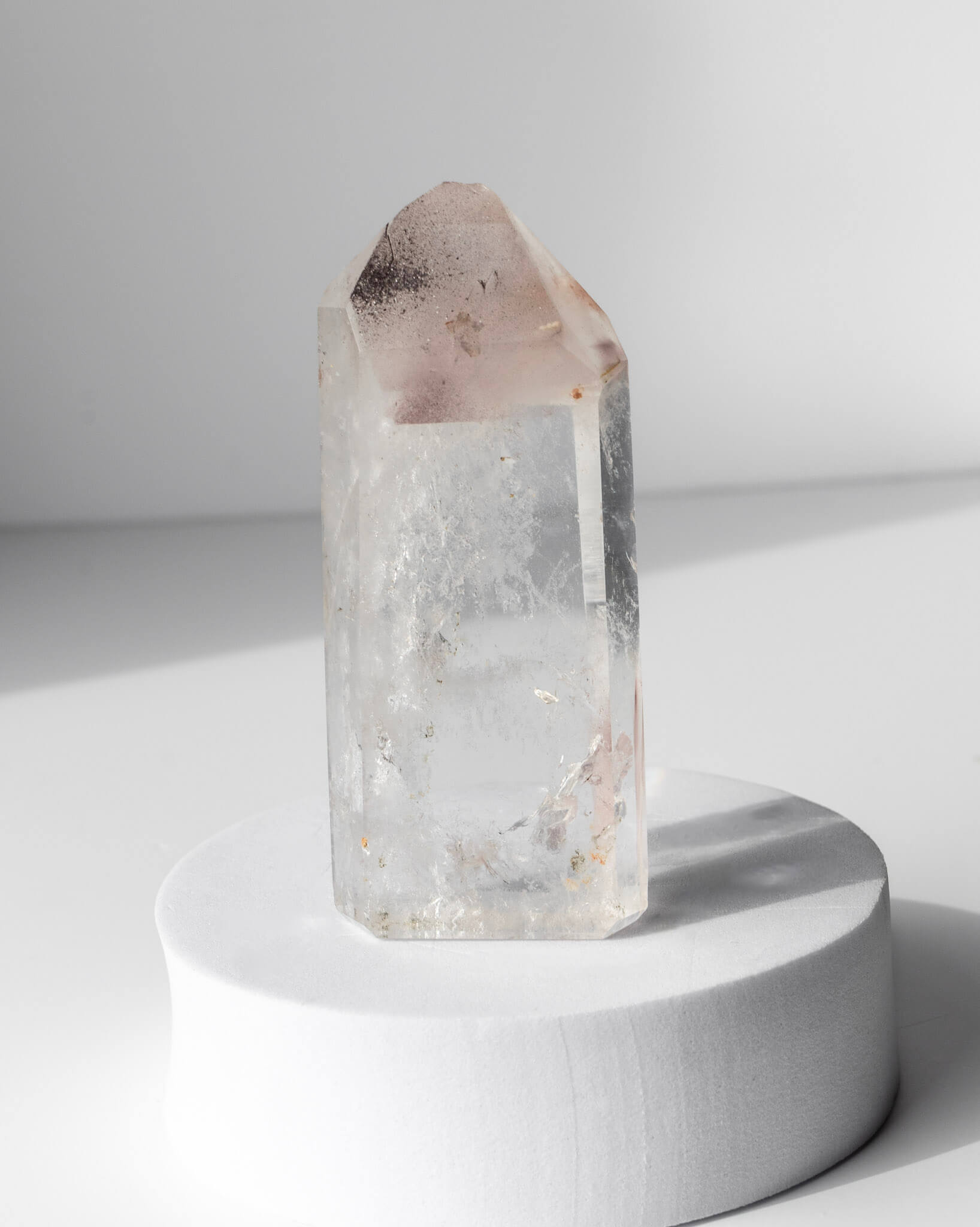 Pink Lithium Quartz Tower Healing Crystal