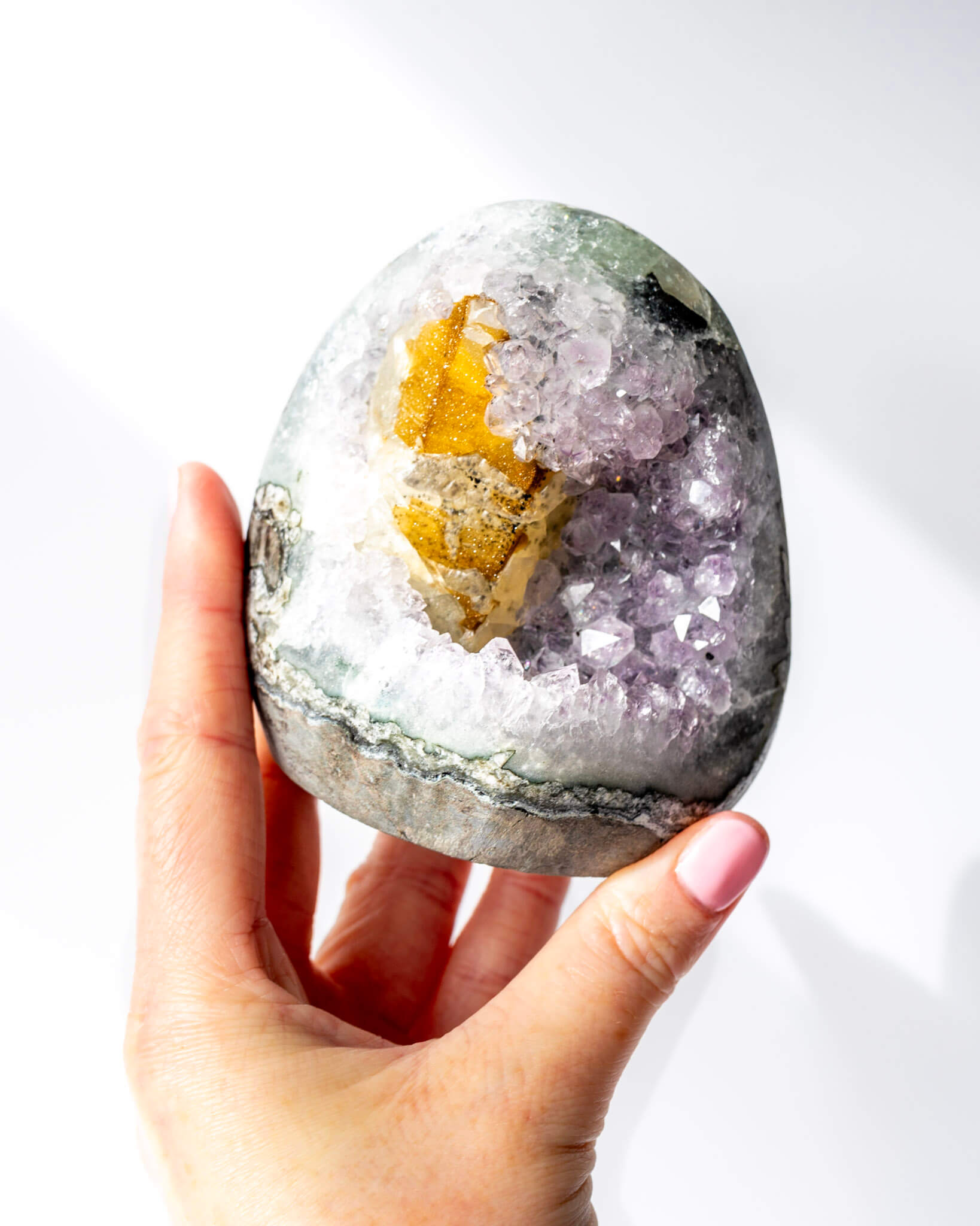 Amethyst with Calcite Healing Crystal