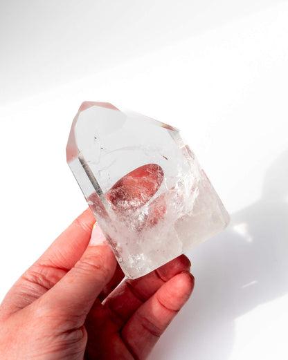 Pink Lithium Quartz Tower Healing Crystal