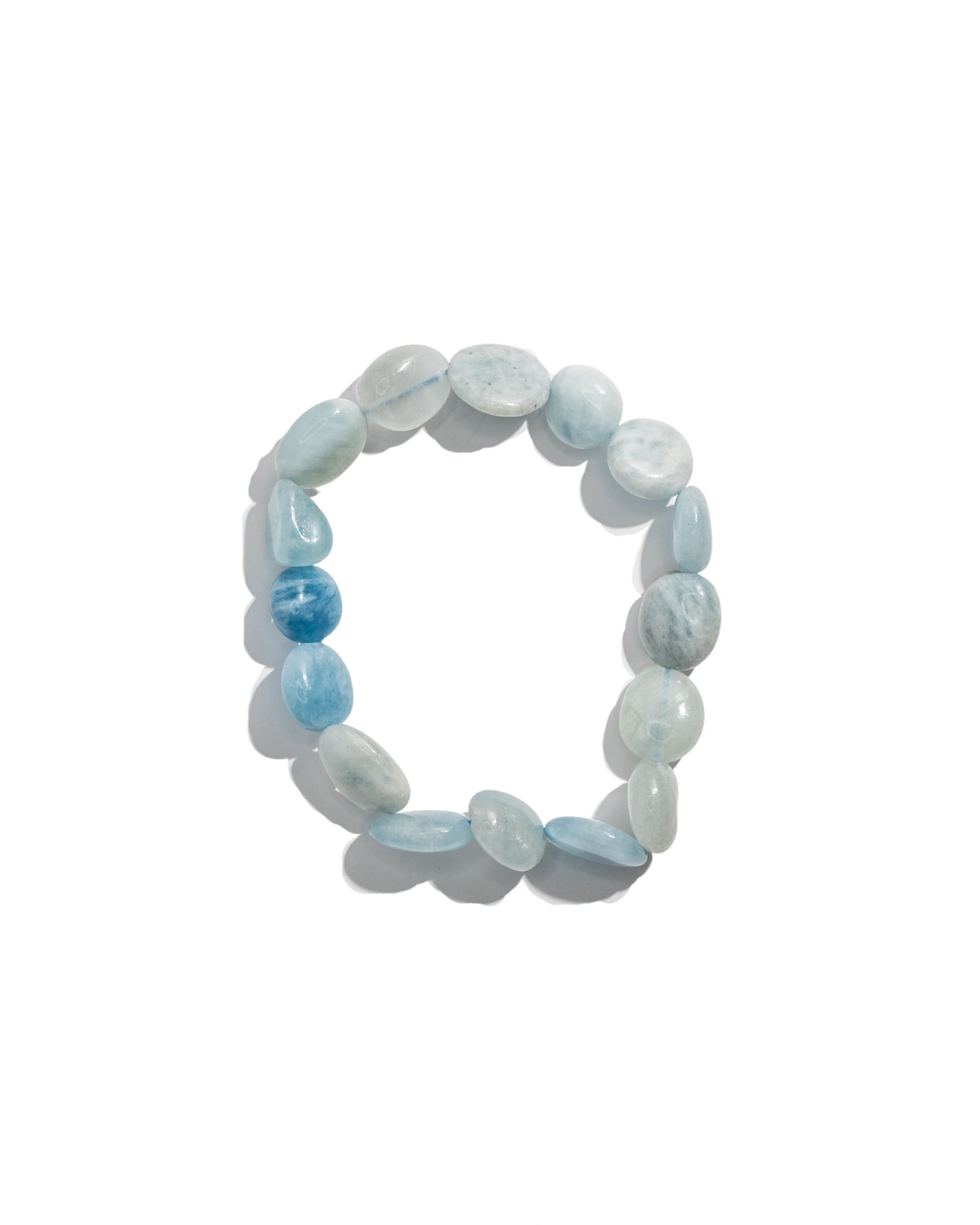 Aquamarine Nugget Bracelet - 20