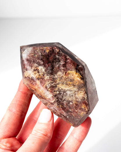 Pink Lithium Quartz Tower Healing Crystal