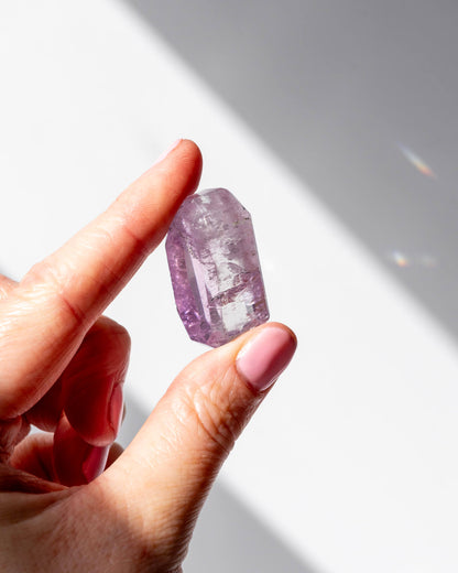 Faceted Kunzite Healing Crystal