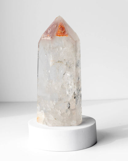 Pink Lithium Quartz Tower Healing Crystal
