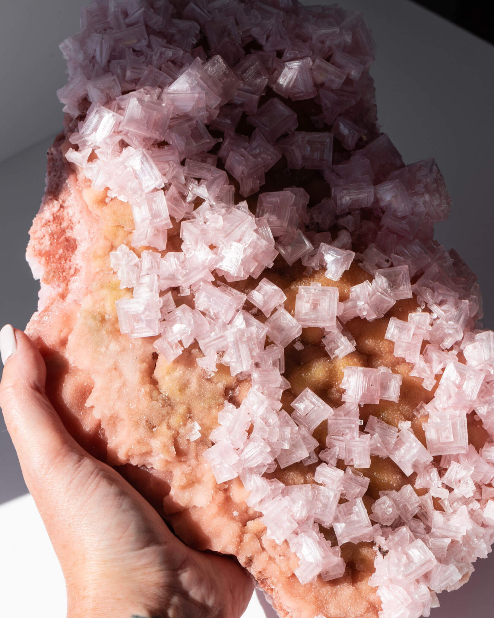 Pink Halite Cluster - 639