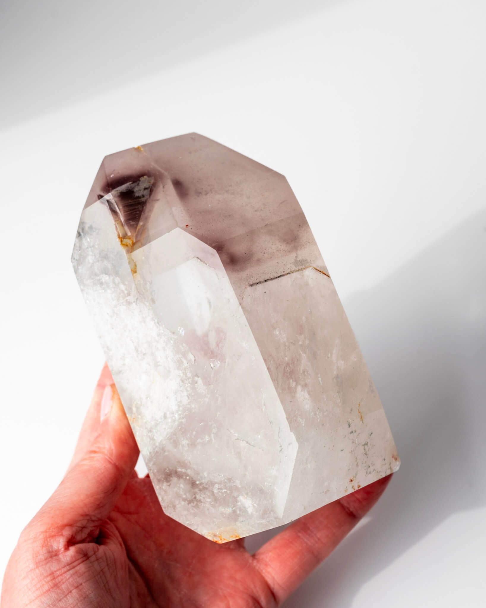 Pink Lithium Quartz Tower Healing Crystal