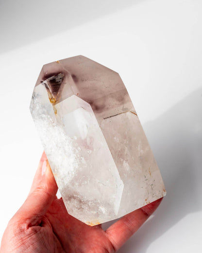 Pink Lithium Quartz Tower Healing Crystal