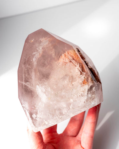 Pink Lithium Quartz Tower Healing Crystal