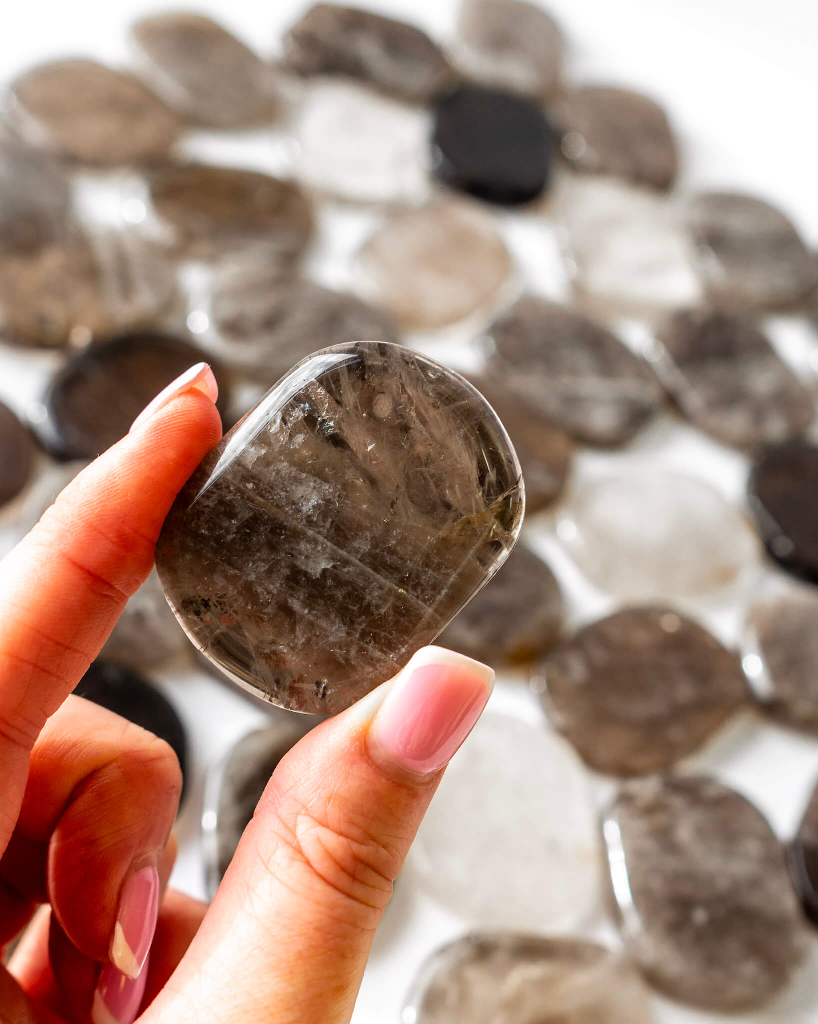 Smoky Quartz Worry Stone Healing Crystal