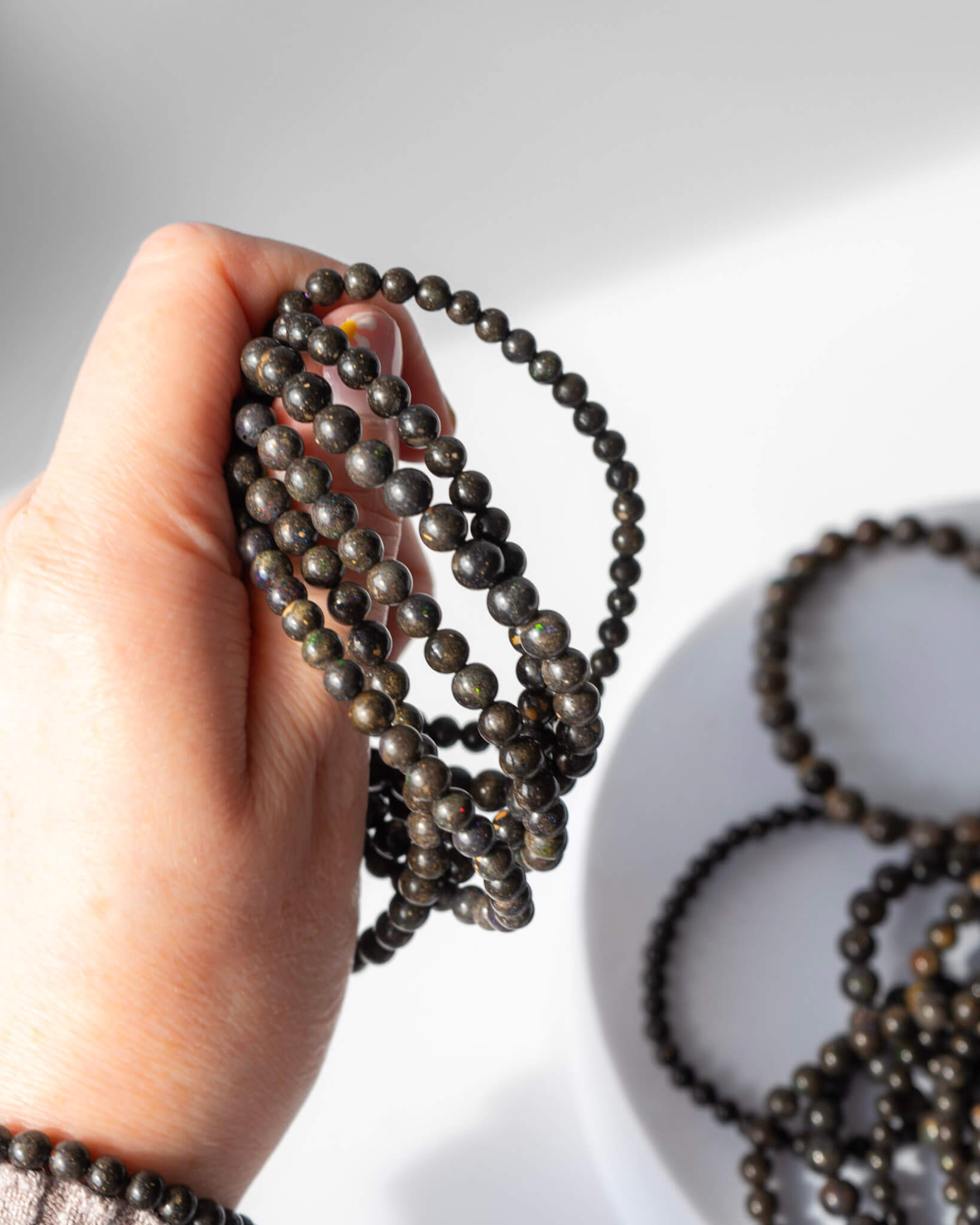 Australian Opal 8mm Bracelet Healing Crystal