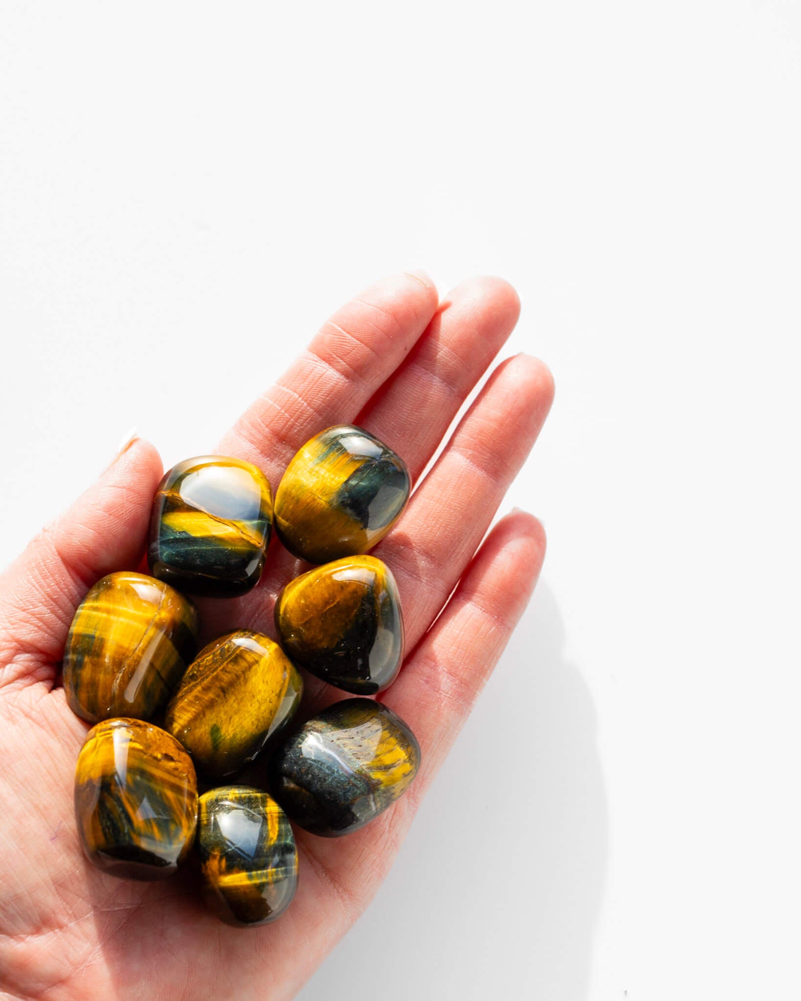 Blue/Gold Tigers Eye Tumble Stone Healing Crystal