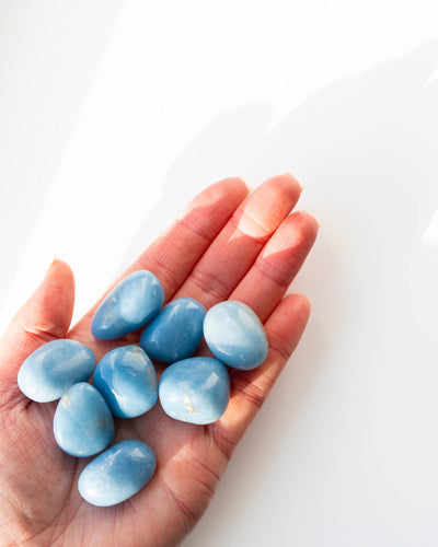 Angelite Tumble Stone Healing Crystal